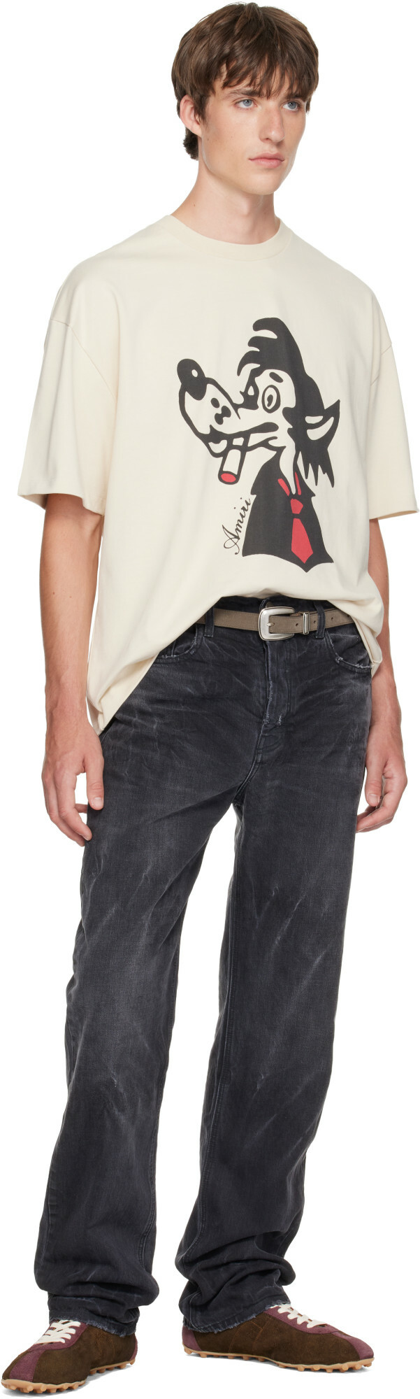 AMIRI Off-White Smoking Wolf Skate T-shirt