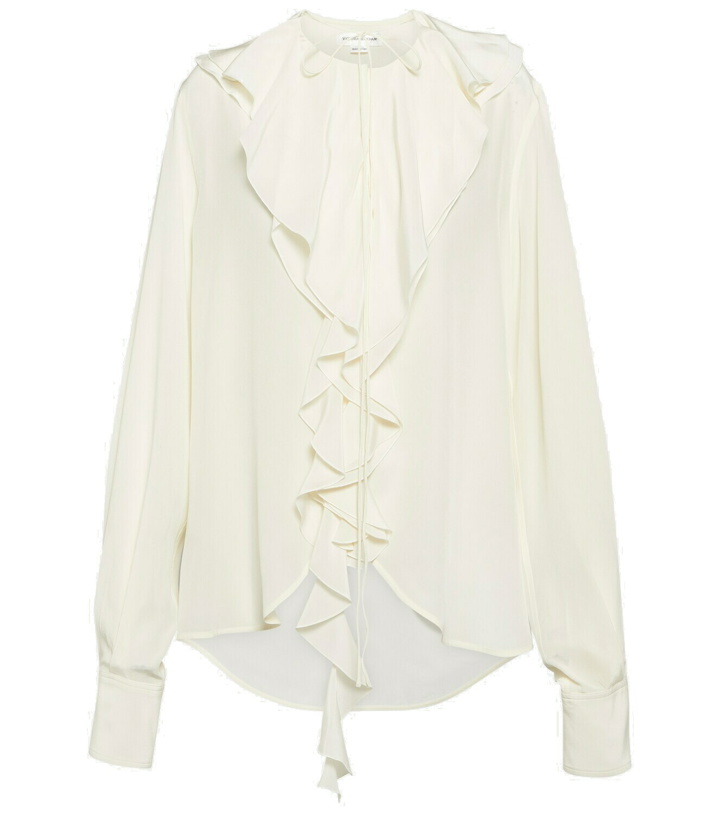 Photo: Victoria Beckham Ruffled silk blouse