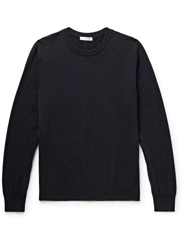 Photo: The Row - Benji Cashmere Sweater - Blue