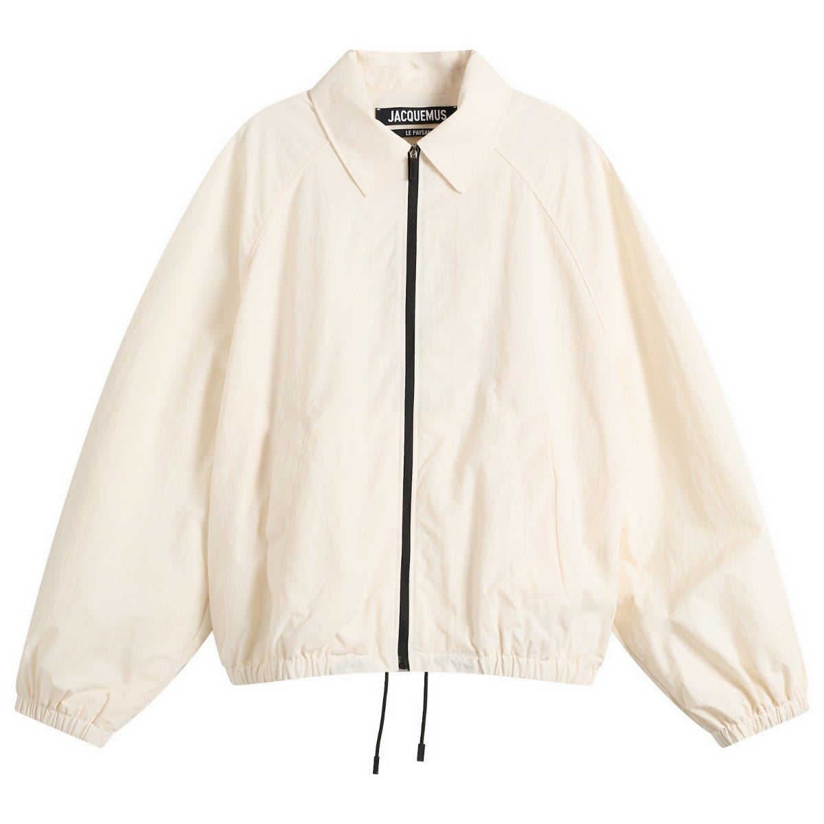 Jacquemus Men's Zip Through Windbreaker in White