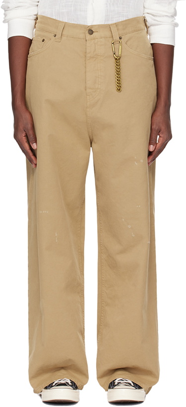 Photo: DARKPARK Beige Ray Trousers