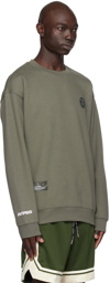 AAPE by A Bathing Ape Khaki Crewneck Sweatshirt