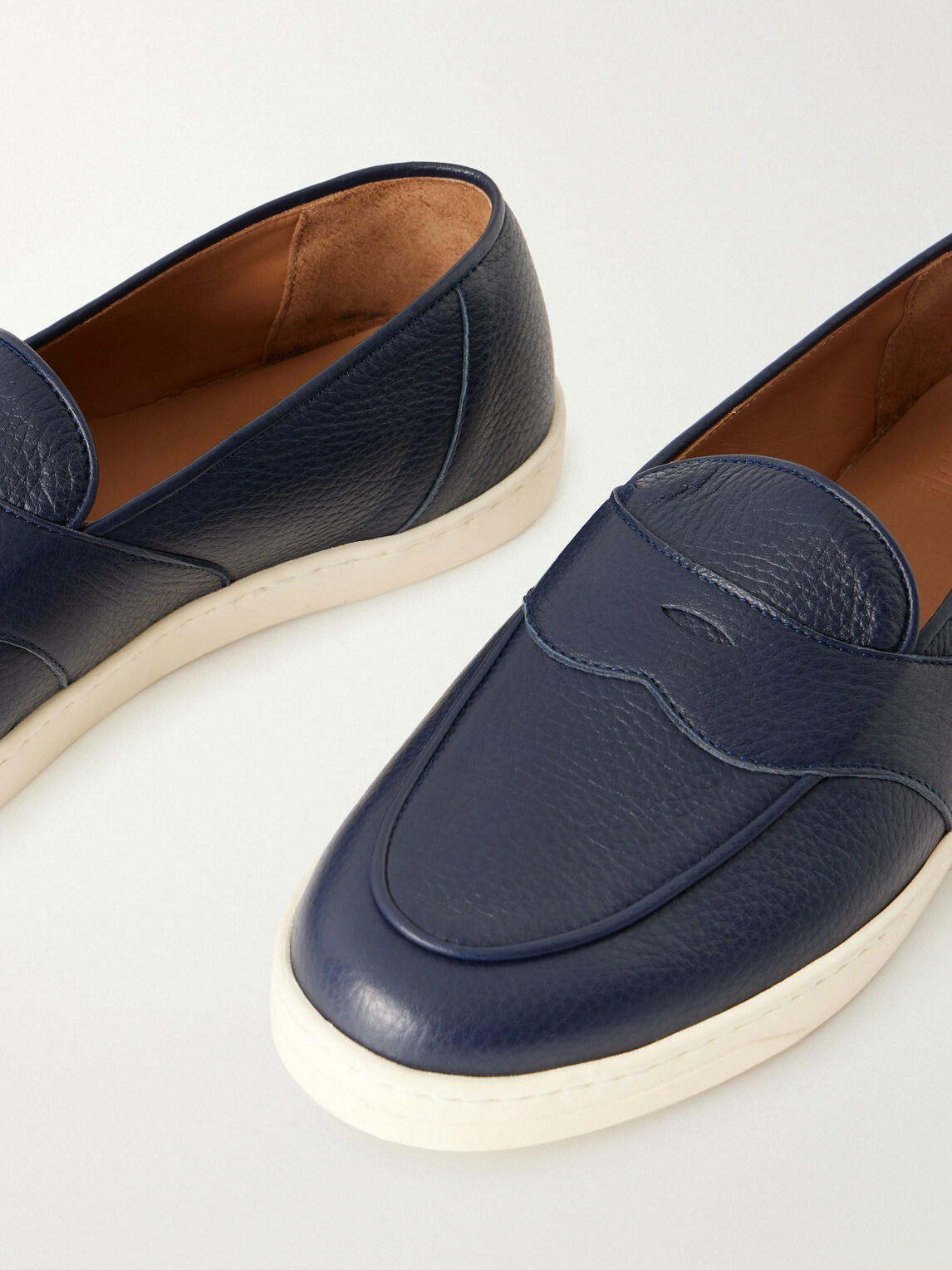 George Cleverley - Joey Deerskin Penny Loafers - Blue