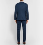 Hugo Boss - Navy Huge/Genius Slim-Fit Puppytooth Virgin Wool Suit - Blue
