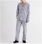 Hugo Boss - Checked Cotton-Poplin Pyjama Set - Black