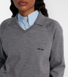 Miu Miu Virgin wool polo sweater