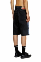 Diesel Denim shorts with multicolour print - Shorts - Unisex - Black