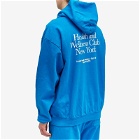 Sporty & Rich Men's HWCNY Hoodie in Royal Blue/White
