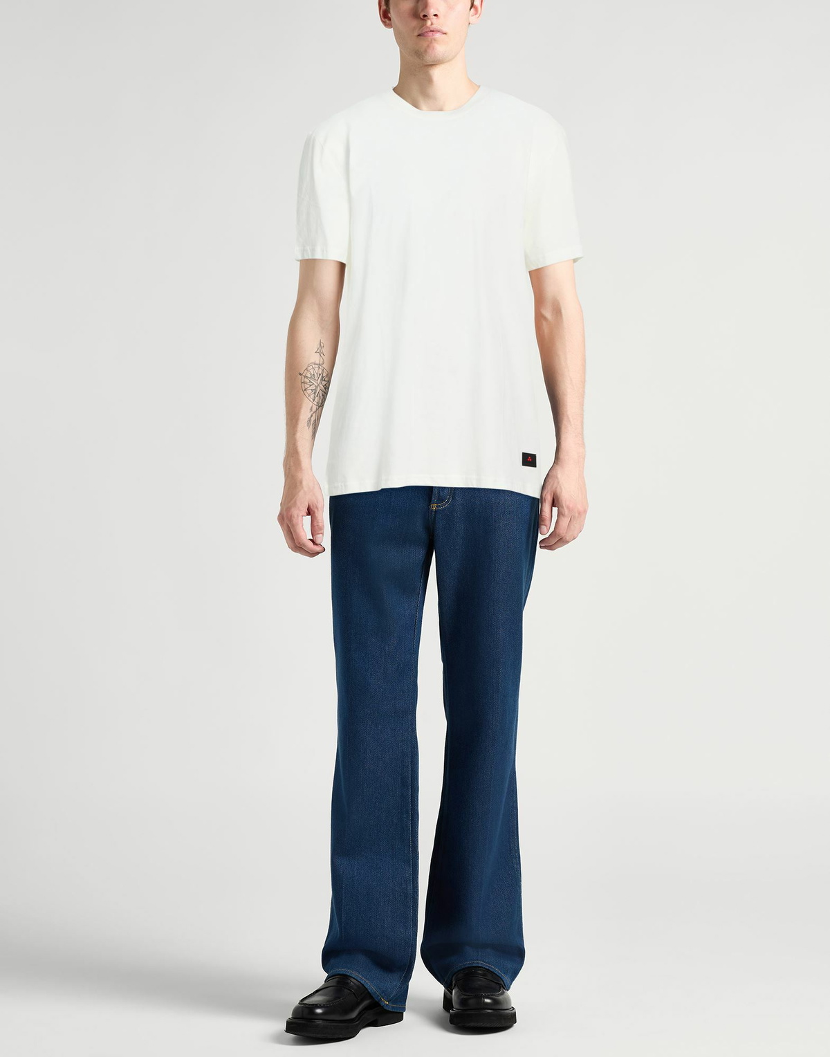 Peuterey Mens T-shirt in Off white