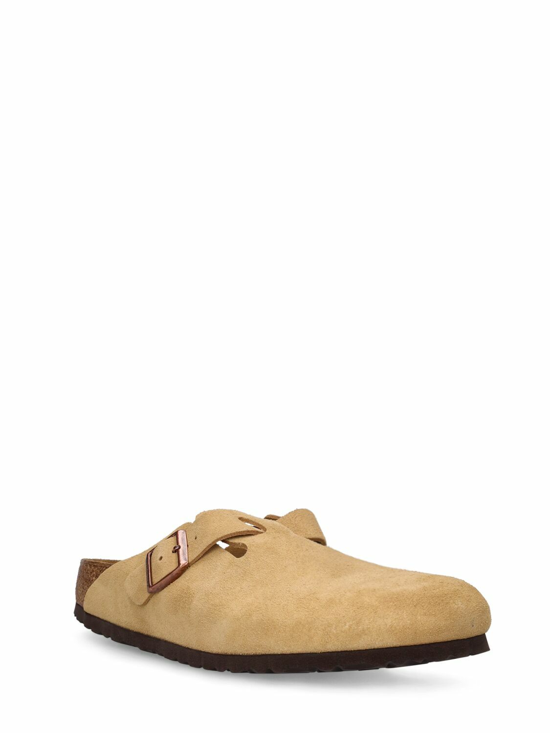 BIRKENSTOCK Boston Soft Suede Mules