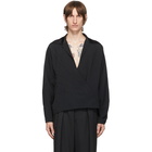 Mugler Black Crepe Shirt