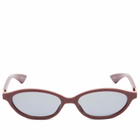 Le Specs Women's Duskfall Sunglasses in Merlot/Smoke Tint 
