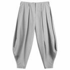 Comme des Garçons Homme Plus Men's Cuffed Structure Shorts in Light Grey