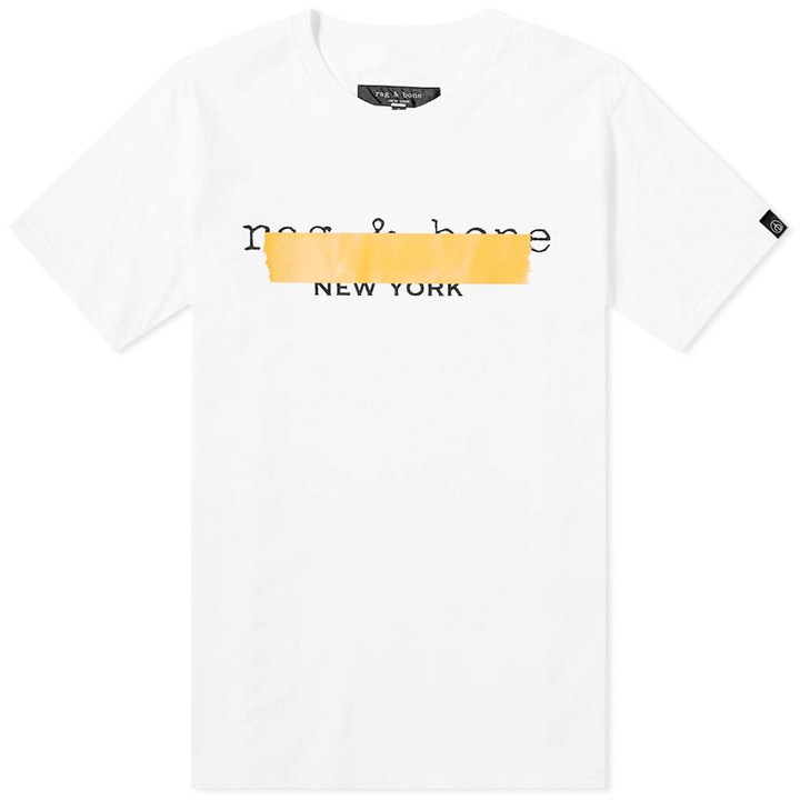 Photo: Rag & Bone Rb Tape Logo Tee