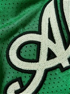 Off-White - Logo-Appliquéd Mesh Shirt - Green