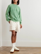 Les Tien - Straight-Leg Cotton-Jersey Drawstring Cargo Shorts - Neutrals