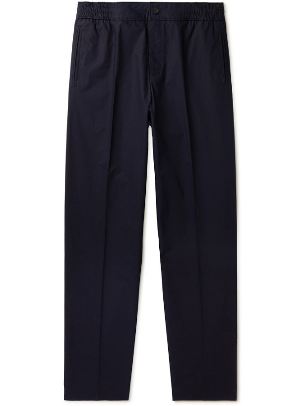 Photo: MR P. - Relaxed Cotton Elasticated Trousers - Blue