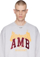 AMBUSH White & Silver Pearl Letterblock Necklace