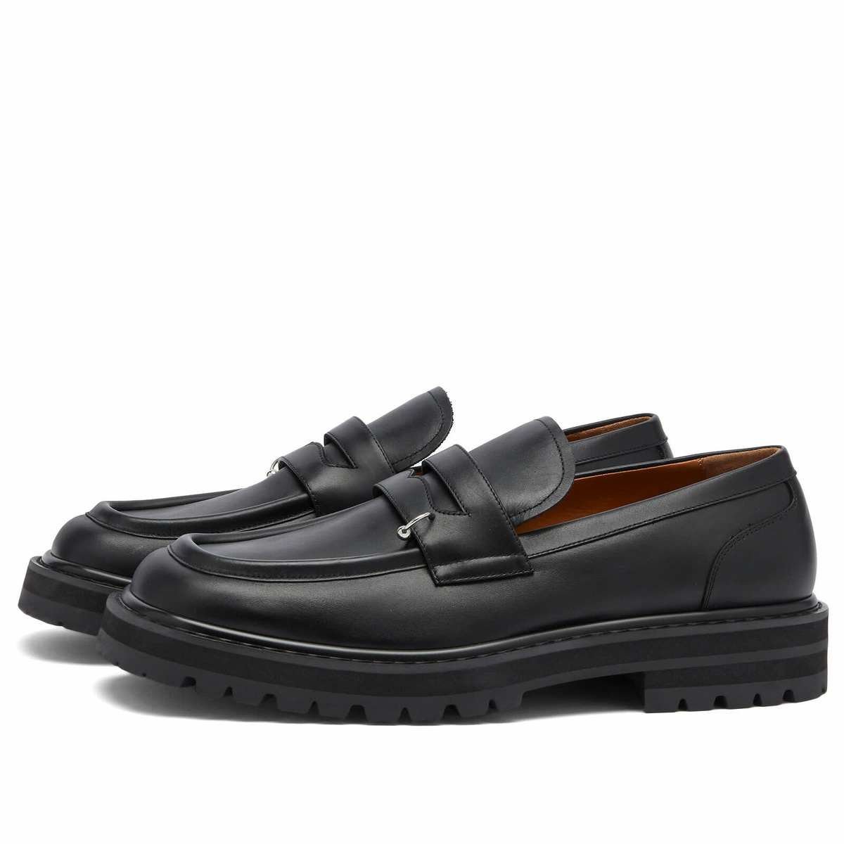 Marni Men's Piercing Loafer in Black Marni