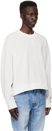 Wooyoungmi White Plaque Sweatshirt