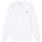 Polo Ralph Lauren Men's Long Sleeve Custom Fit T-Shirt in White