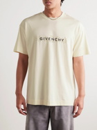 Givenchy - Tarot Story Logo-Print Cotton-Jersey T-Shirt - Neutrals