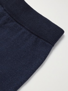 ASPESI - Tapered Cotton, Cashmere and Wool-Blend Sweatpants - Blue - IT 46