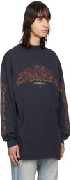 Balenciaga Black Offshore Long Sleeve T-Shirt