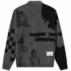 AMIRI Wes Lang Sketch Cardigan in Grey