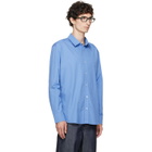 A.P.C. Blue Organic Cotton Shirt