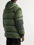 Stone Island - Logo-Appliquéd Quilted Coated-Shell Down Parka - Green