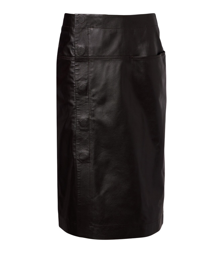 Photo: Lemaire Leather midi skirt
