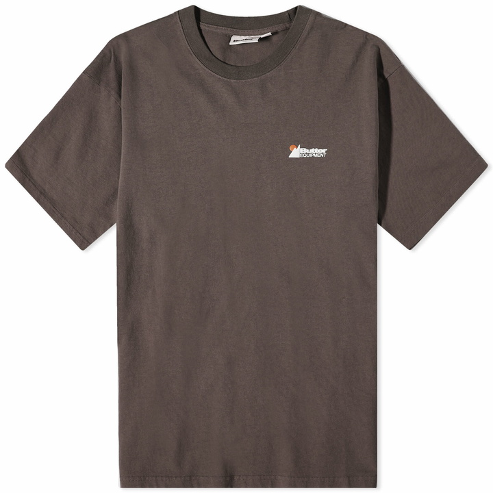 Photo: Butter Goods Men's Equpmnent Pigment Dye T-Shirt in Washed Black