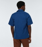 King & Tuckfield - Pinstriped bowling shirt