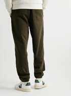 CDLP - Tapered Logo-Embroidered Cotton-Jersey Sweatpants - Green