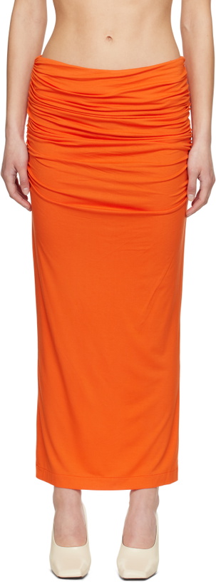 Photo: Entire Studios Orange Surge Maxi Skirt