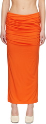 Entire Studios Orange Surge Maxi Skirt