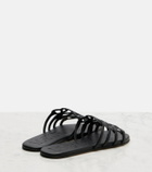 Loewe Anagram leather slides