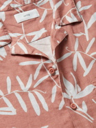 Onia - Vacation Camp-Collar Printed Linen-Blend Shirt - Pink