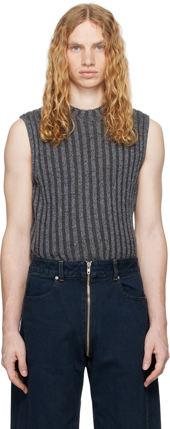 Eckhaus Latta Gray Keyboard Vest