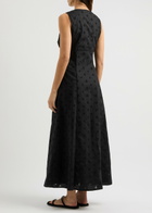 Matteau Broderie Anglaise Cotton Maxi Dress Black