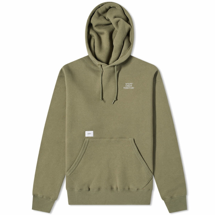 Photo: WTAPS Men's All Logo Hoody in Olive Drab