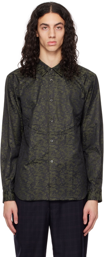 Photo: Comme des Garçons Homme Deux Green Patterned Shirt