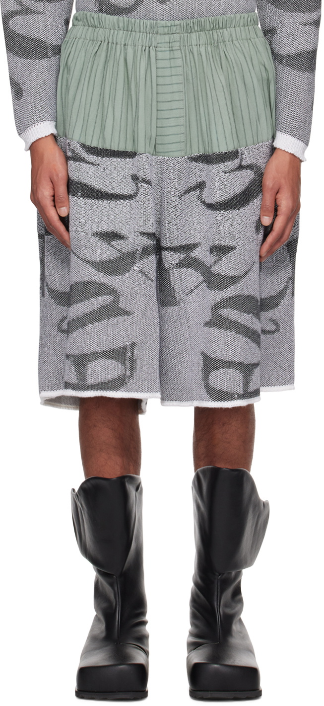 SC103 Gray & Blue Summit Shorts