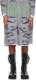 SC103 Gray & Blue Summit Shorts