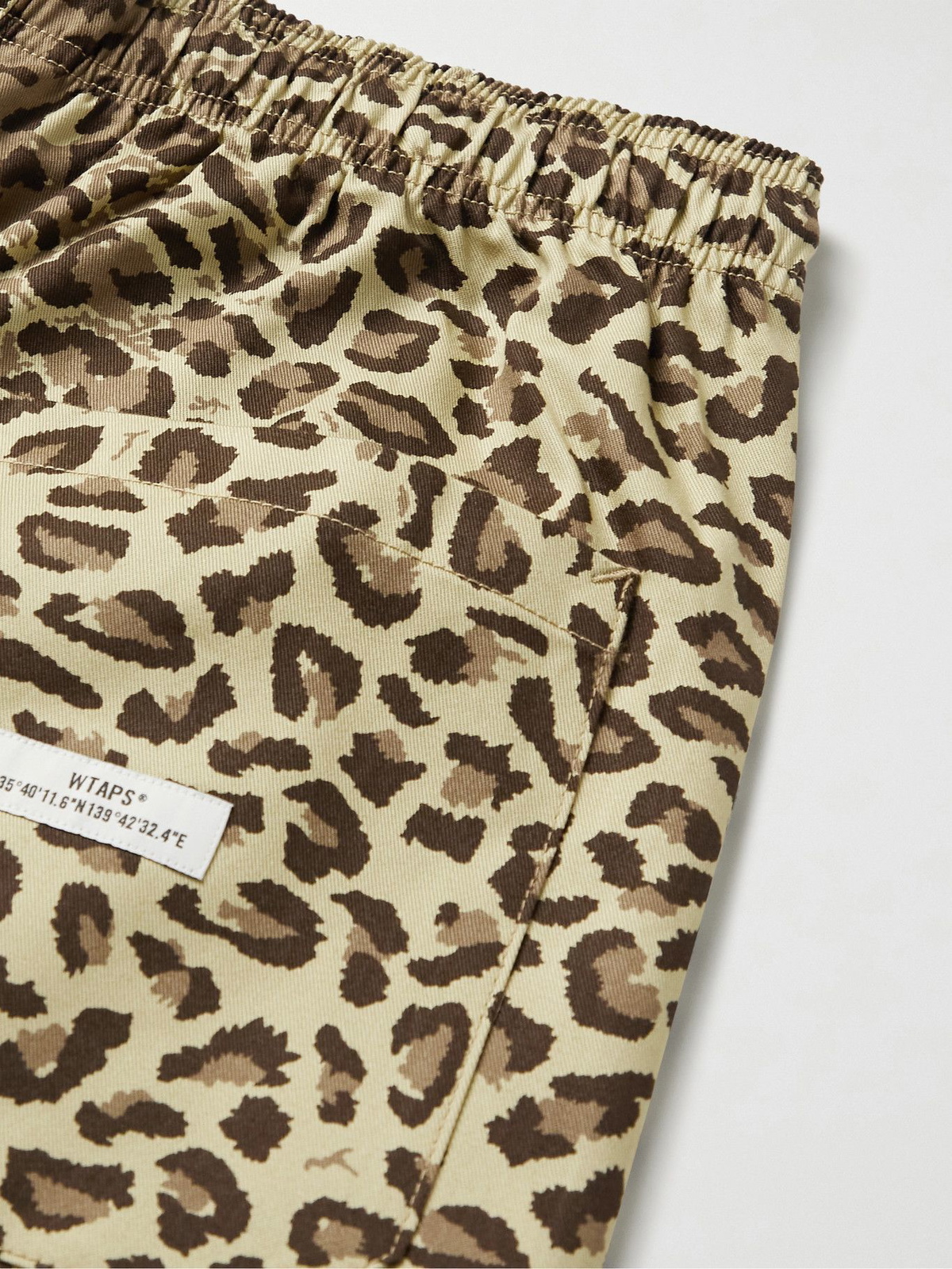 WTAPS - Seagull Leopard-Print Cotton-Twill Drawstring Trousers