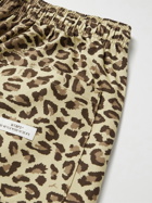 WTAPS - Seagull Leopard-Print Cotton-Twill Drawstring Trousers - Animal print