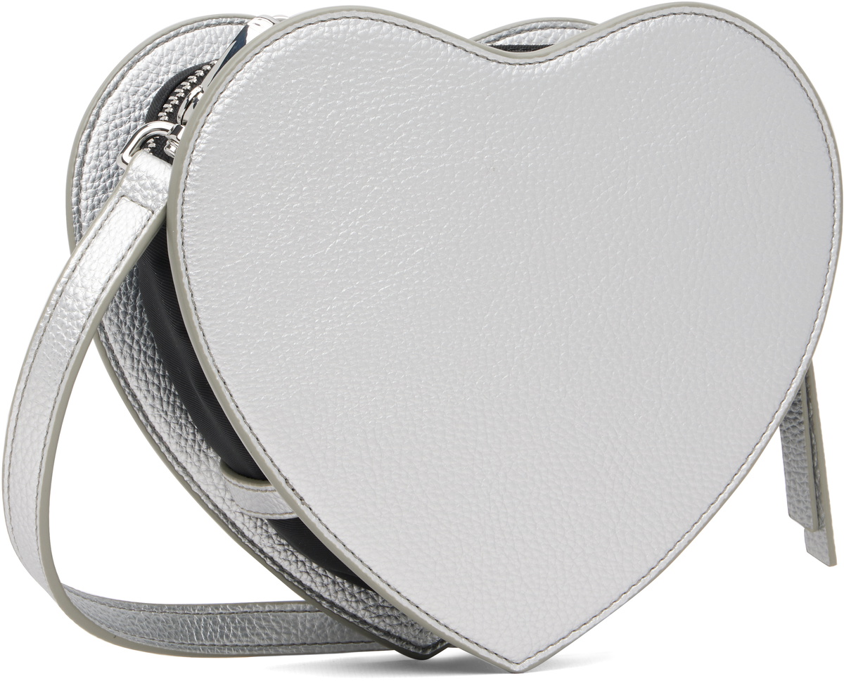 Vivienne Westwood Silver Louise Heart Crossbody Bag
