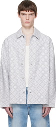 Casablanca Gray Monogram Workwear Jacket