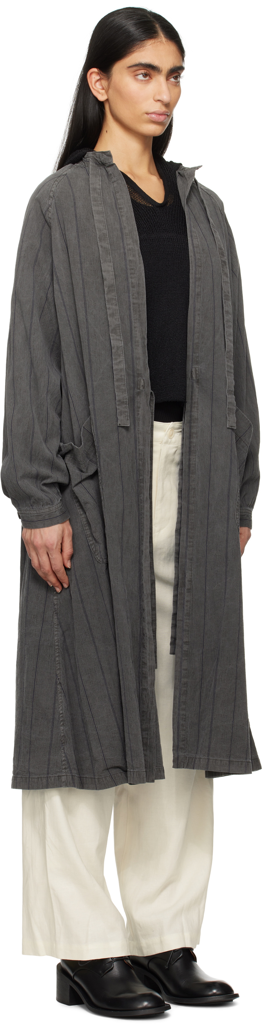 Y's Gray Sergical Gown Coat